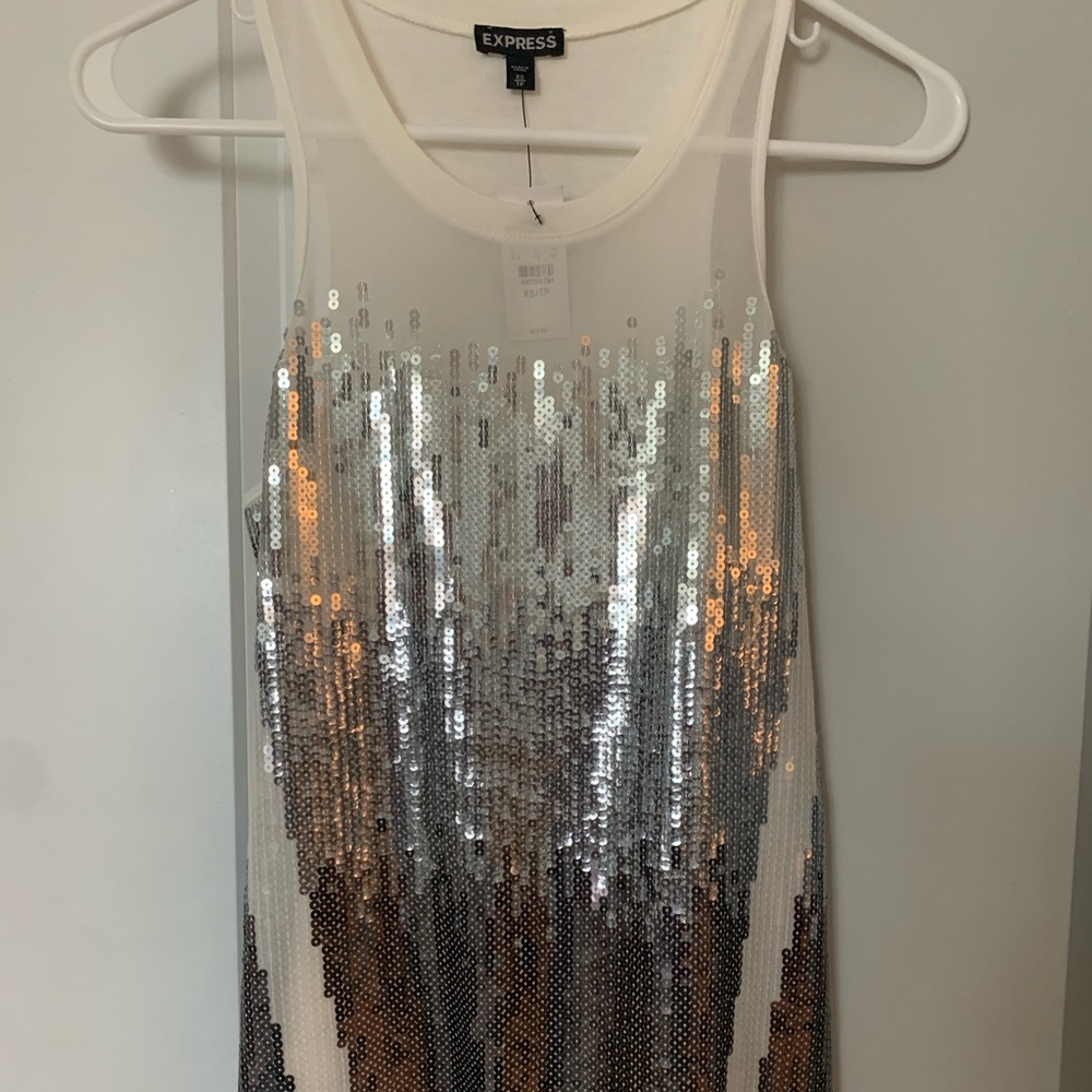 Express Sequin Tank * NEW WITH TAGS